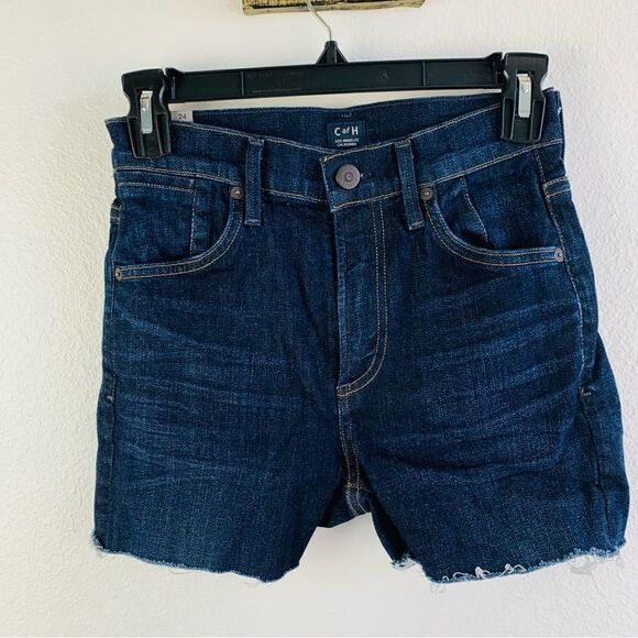 Citizens of Humanity Fleetwood Cut Off Denim Shorts - Picture 1 of 3